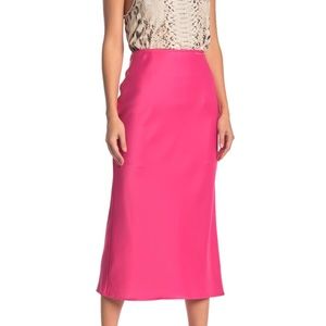 H&M Hot Pink Satin skirt
